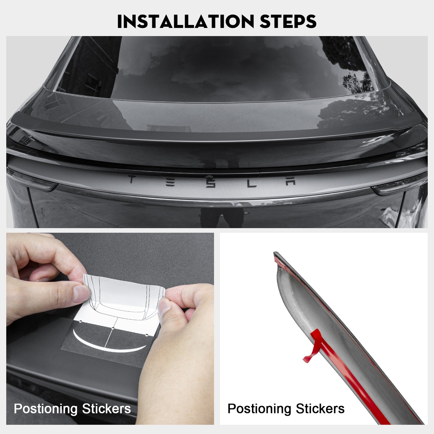 Rear Spoiler Wing Rear Trunk Lip Tail Wing Compatible with 2025-2026 Tesla Model Y Juniper Accessories
