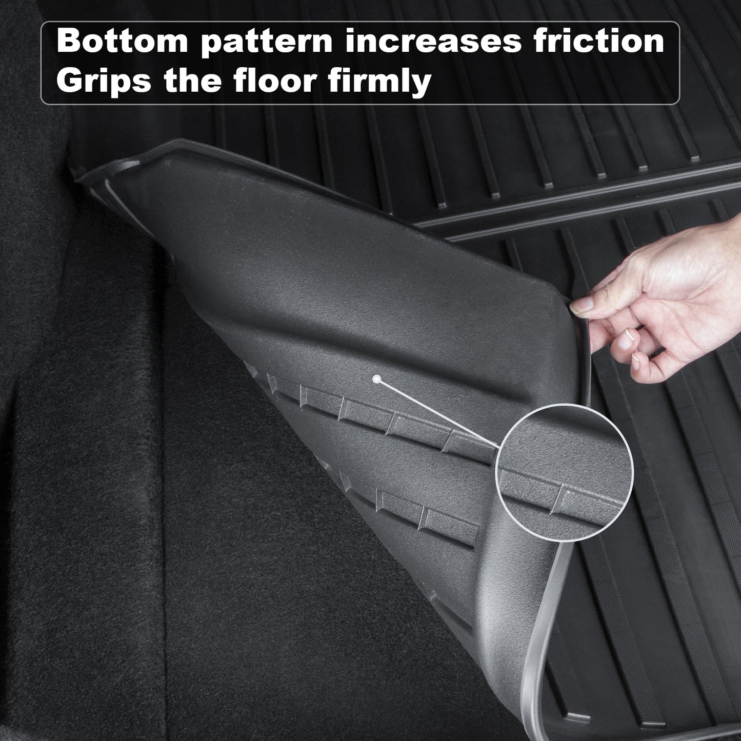 Trunk Floor Mat Compatible with 2024-2025 Tesla Model 3 Highland Accessories