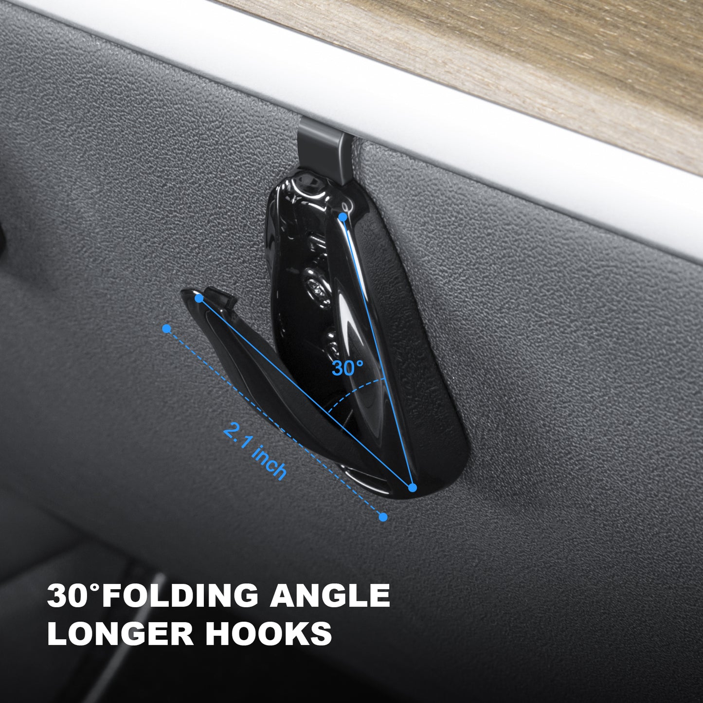 2PCS Glove Box Hook for 2022-2025 Tesla Model Y and 2017-2023 Model 3 Interior Accessories