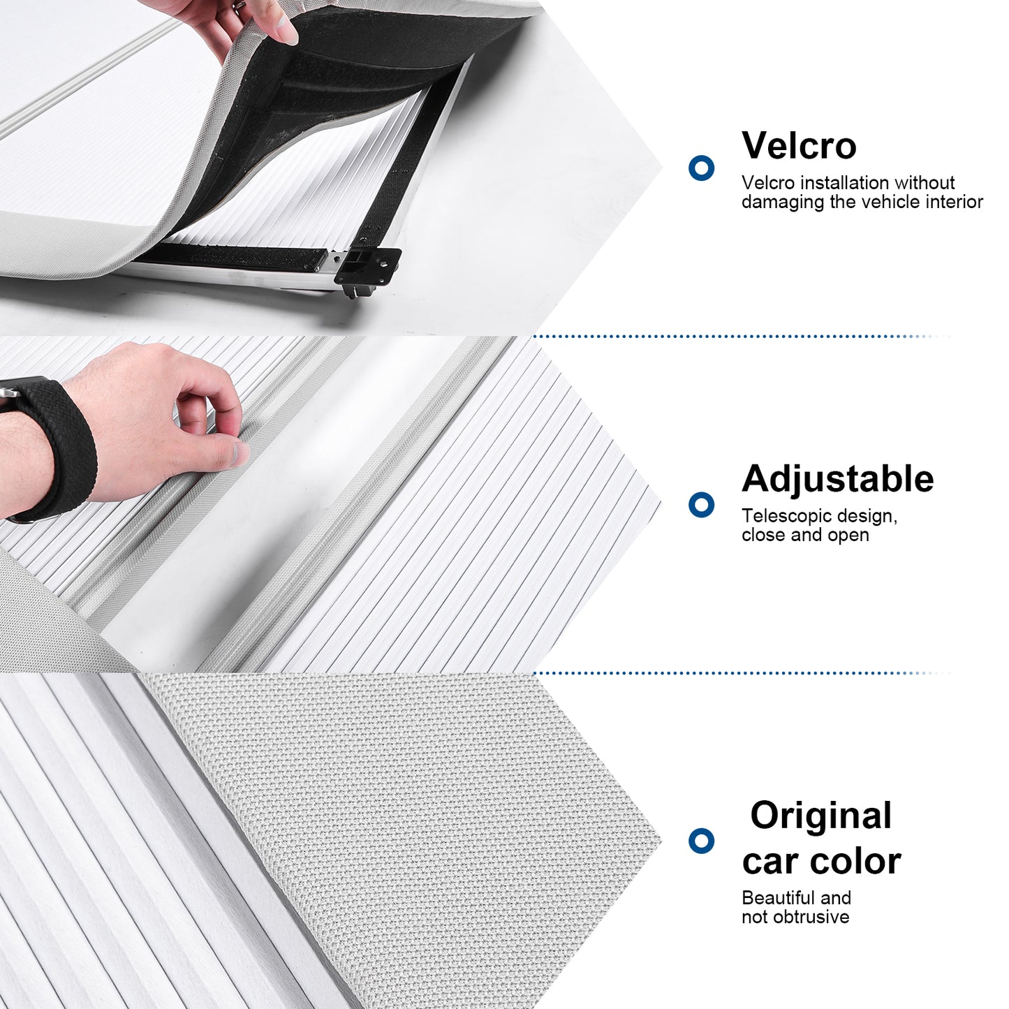 Retractable Sunshade Compatible with 2021-2025 Tesla Model Y & 2017-2023 Model 3