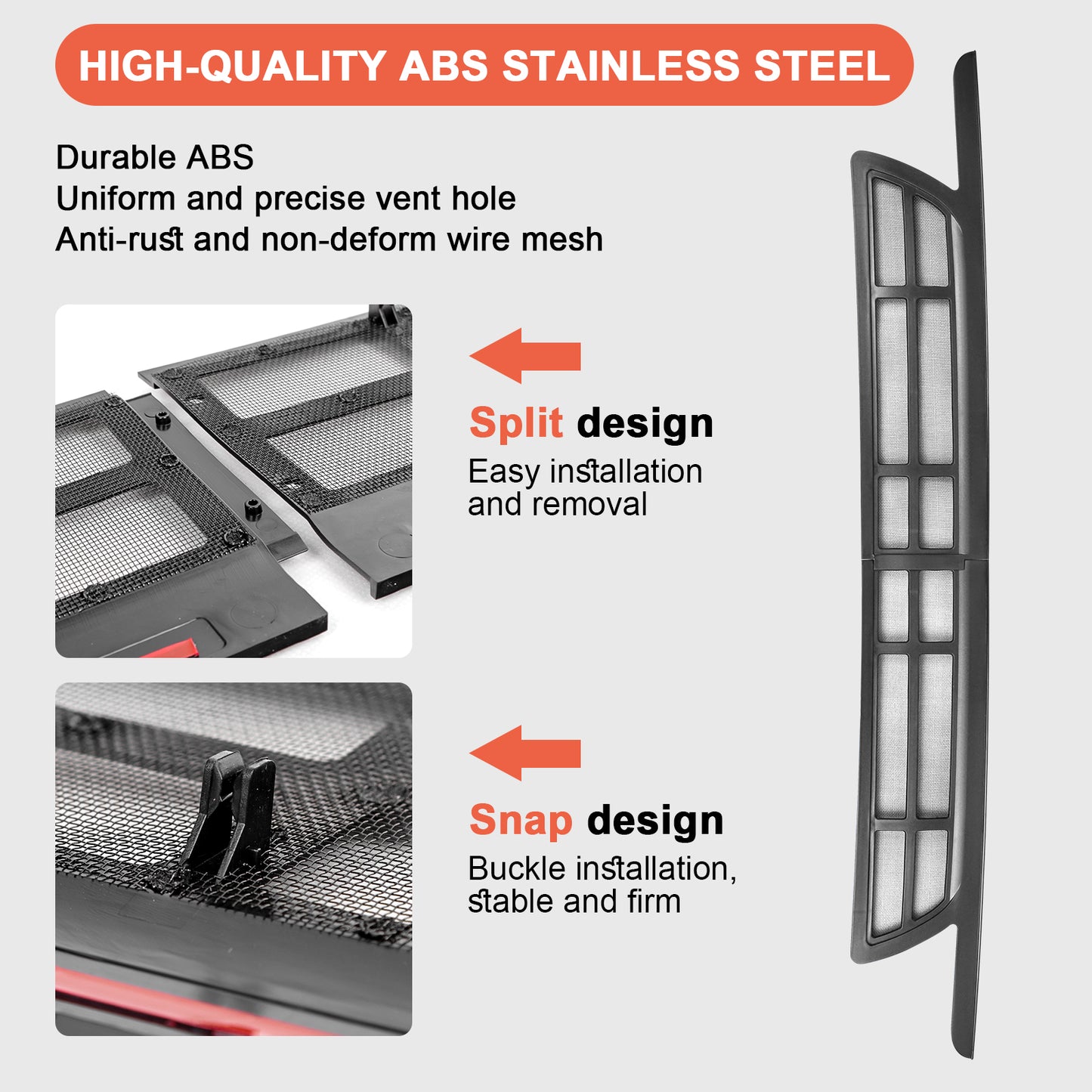 Upgrade Mesh Air Intake Grille Compatible with 2021-2025 Tesla Model Y