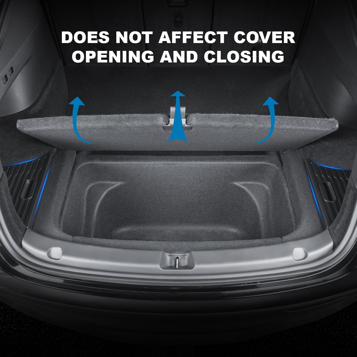 2PCS Rear Trunk Organizer Storage Boxes with Lids for 2021-2025 Tesla Model Y Accessories