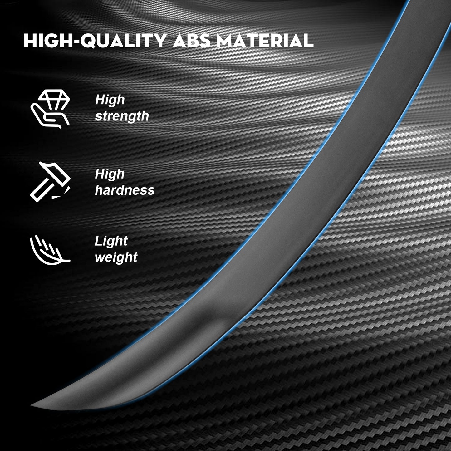 Rear Spoiler Wing Rear Trunk Lip Tail Wing Compatible with 2025-2026 Tesla Model Y Juniper Accessories