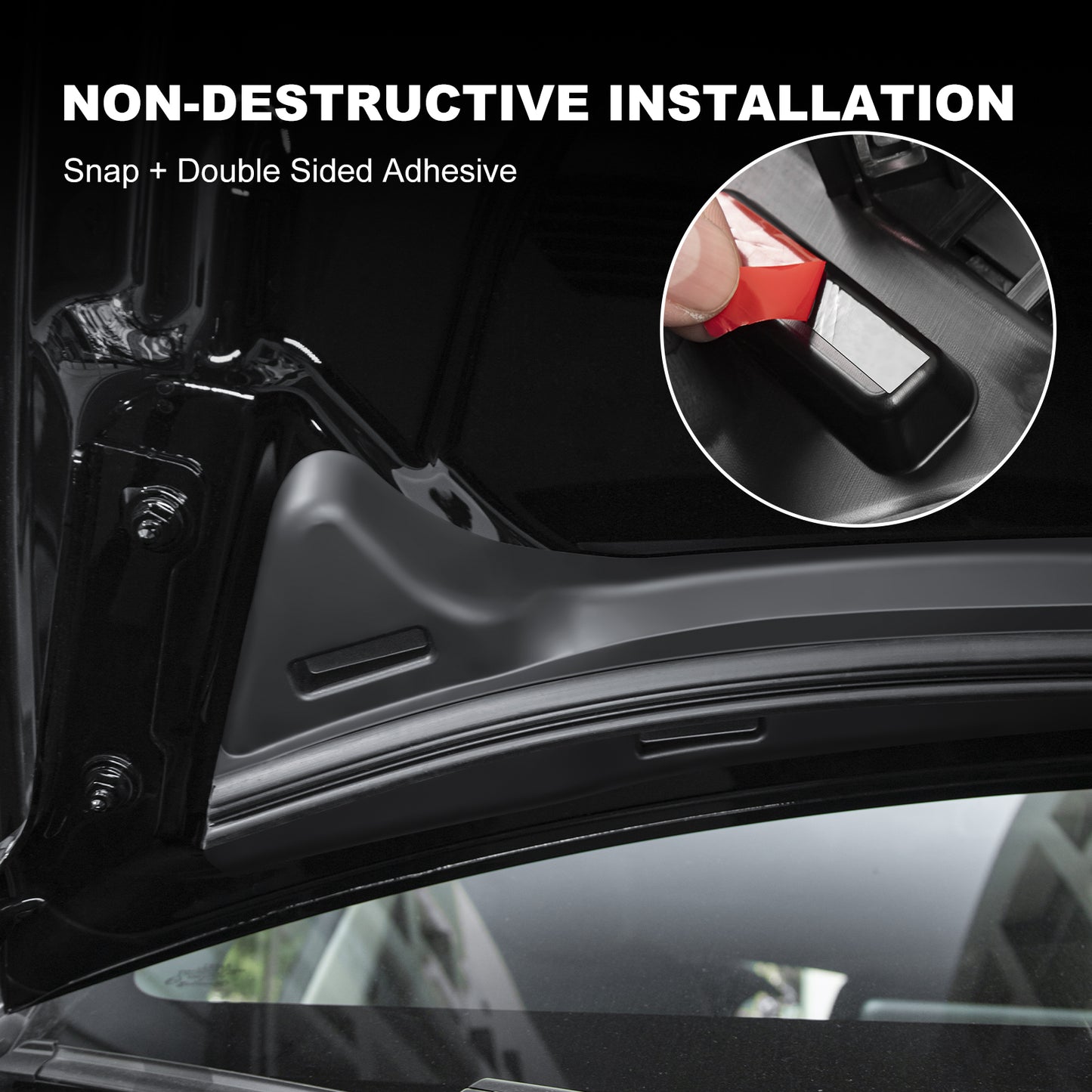 Front Hood Weather Strip for 2025-2021 Tesla Model Y Accessories