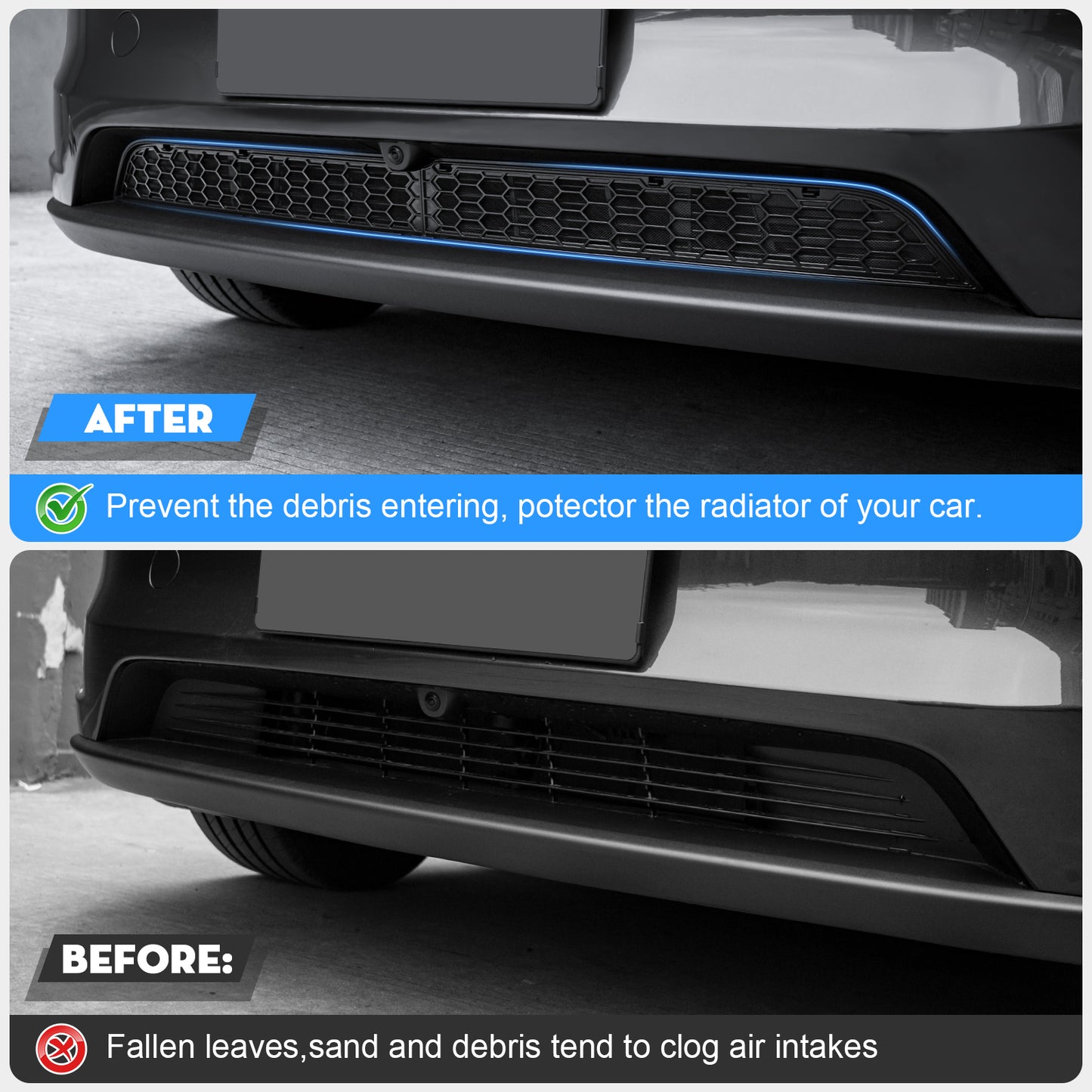 Grille Mesh Inserts for 2025 New Model Y Juniper (Launch Series) Accessories (Detachable Version)