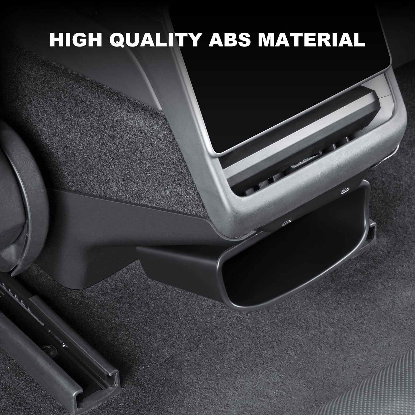 Rear Air Condition Vent Outlet Anti Kick Trim Cover with Storage Box for 2024-2025 Tesla Model 3 and 2025 New Model Y Juniper (Launch Series)Accessories