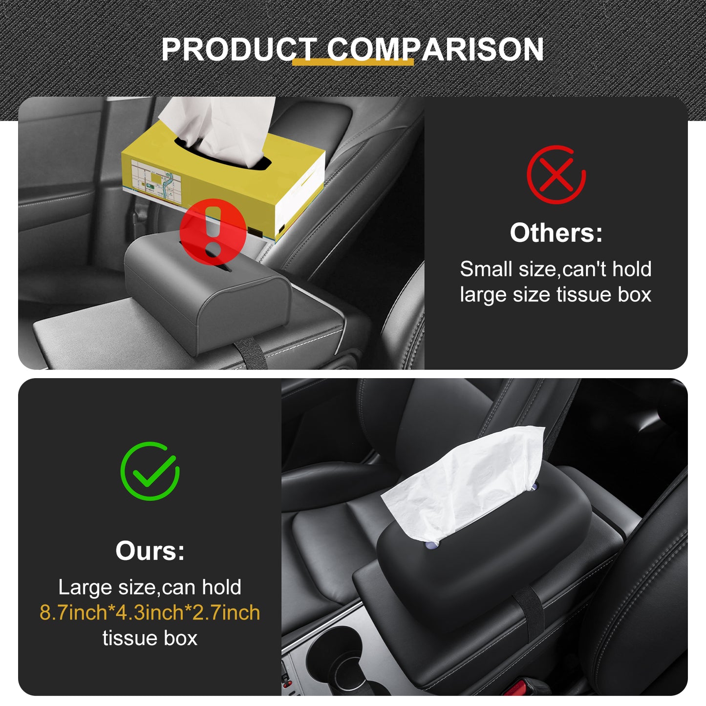 Silicone Tissue Holder for Tesla Model 3 Y S X Accessories
