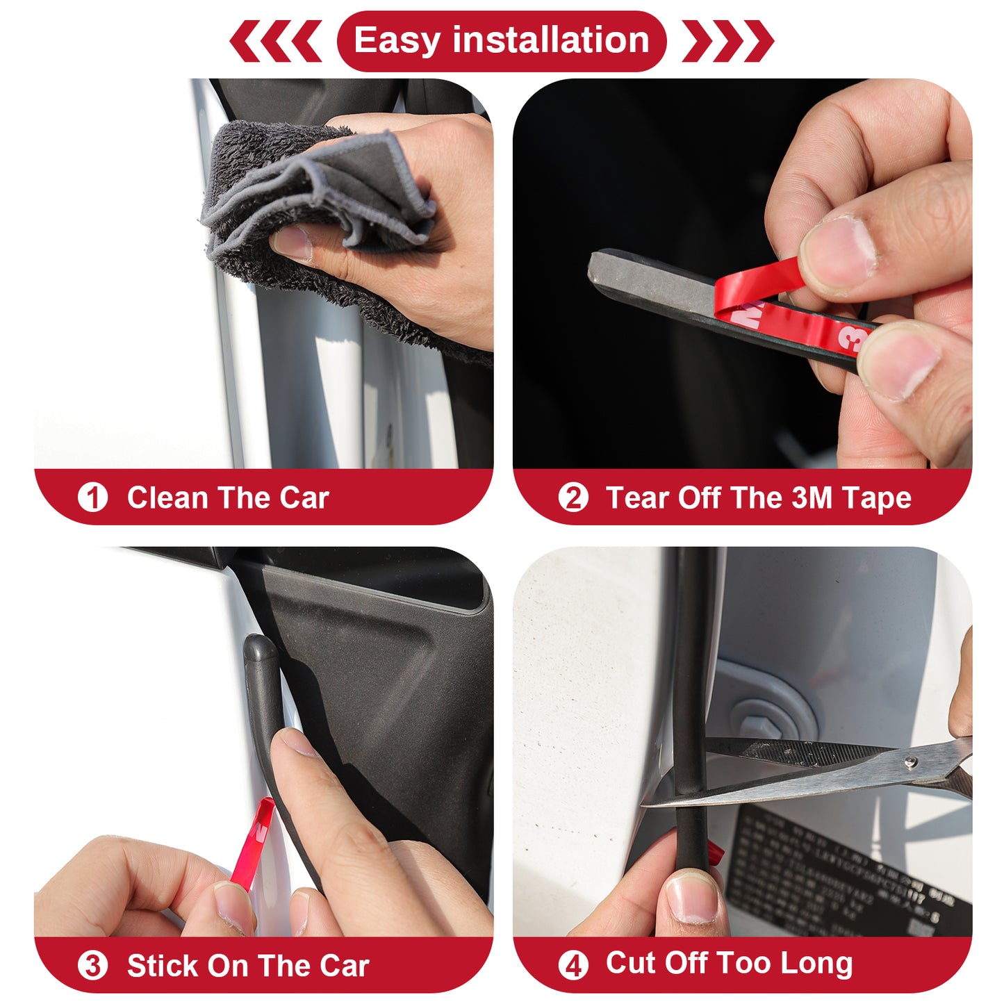 Rubber Seal Weather Strip for 2017-2023 Tesla Model 3 or 20121-2025 Model Y Accessories