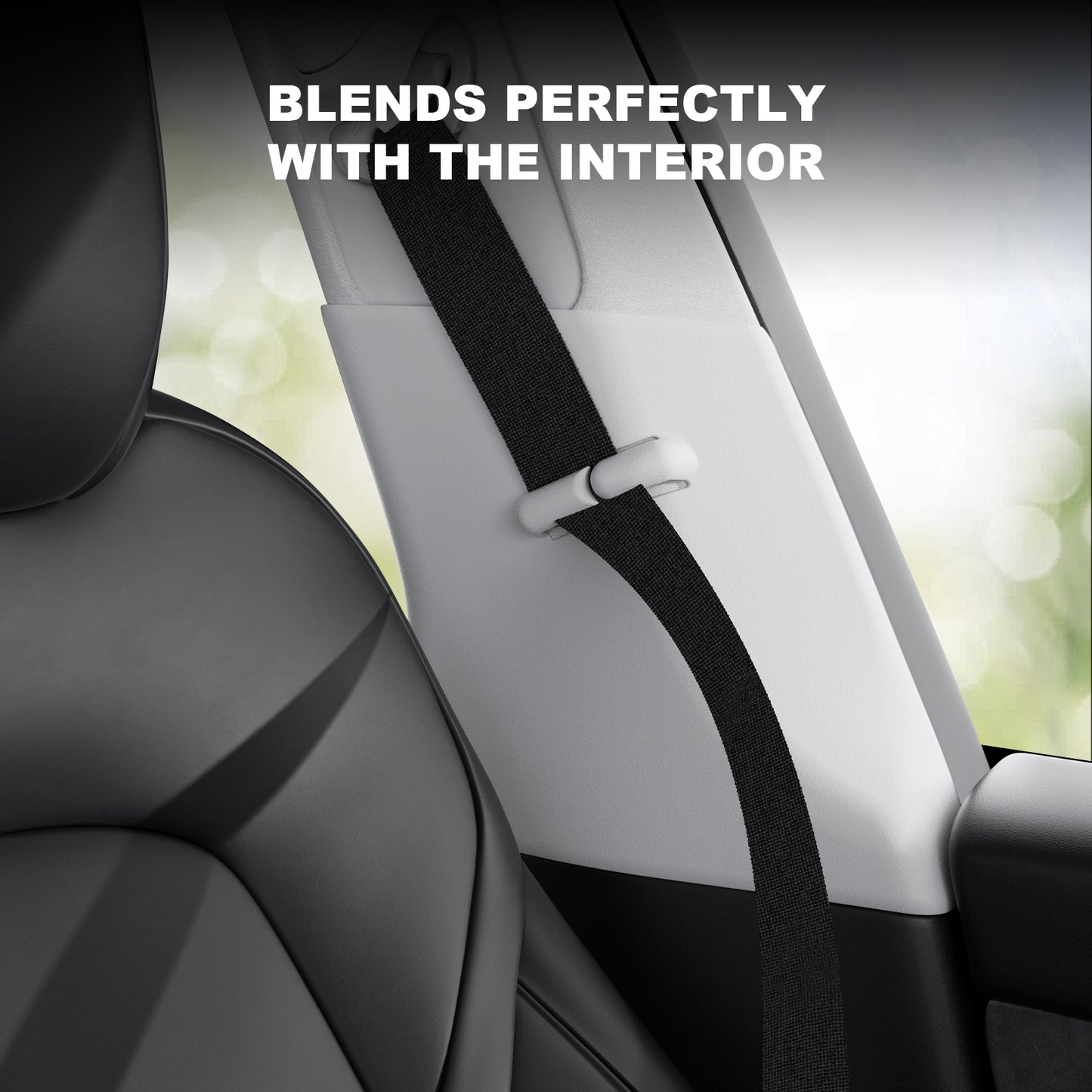 2PCS Car Seatbelt Adjuster Guide Holder Shoulder Neck Protector Strap Positioner Seatbelt Locator Retainer for Tesla Model Y Accessories 2025-2021