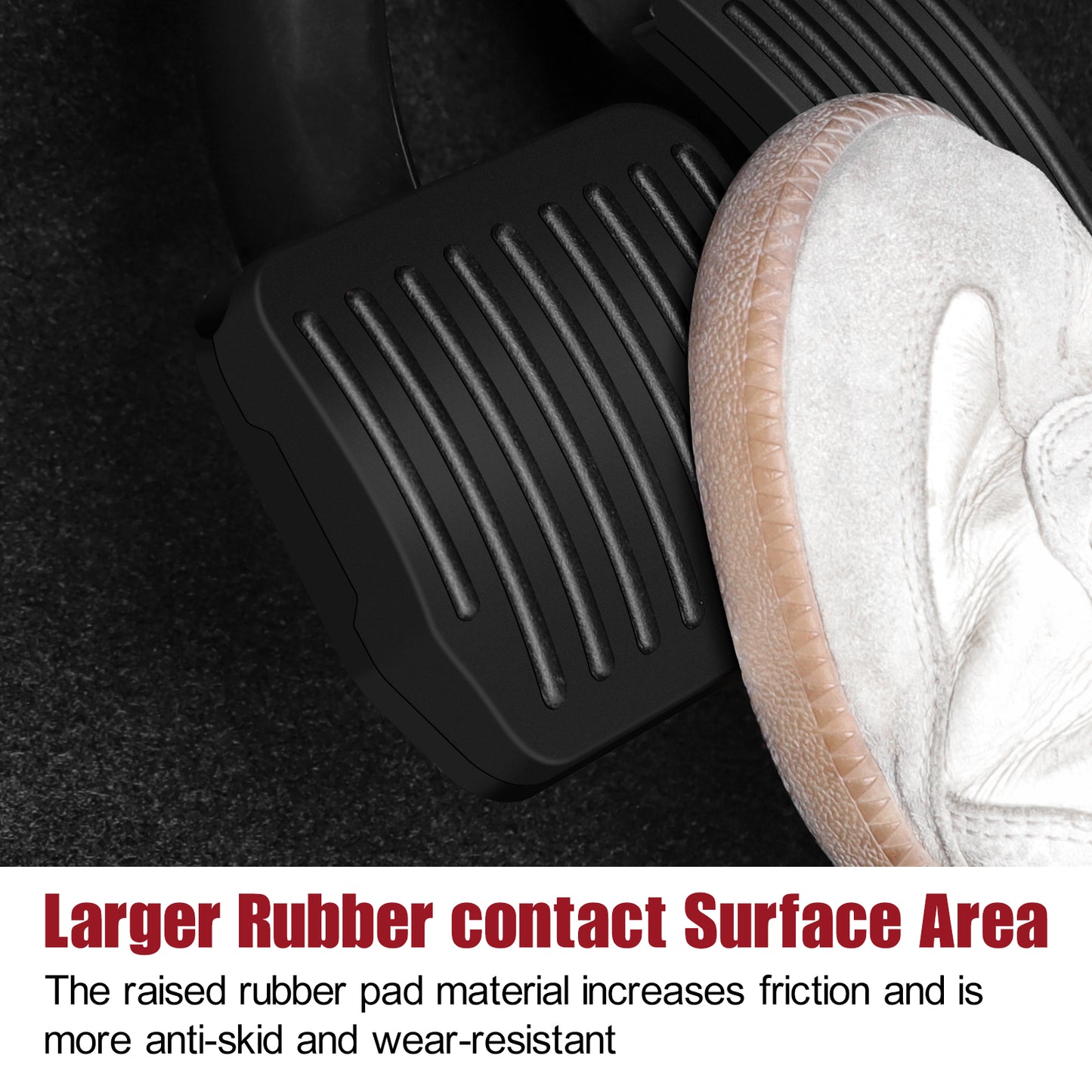 2PCS Foot Pedals Pads for 2019-2023 Tesla Model 3 and Model Y Accessories