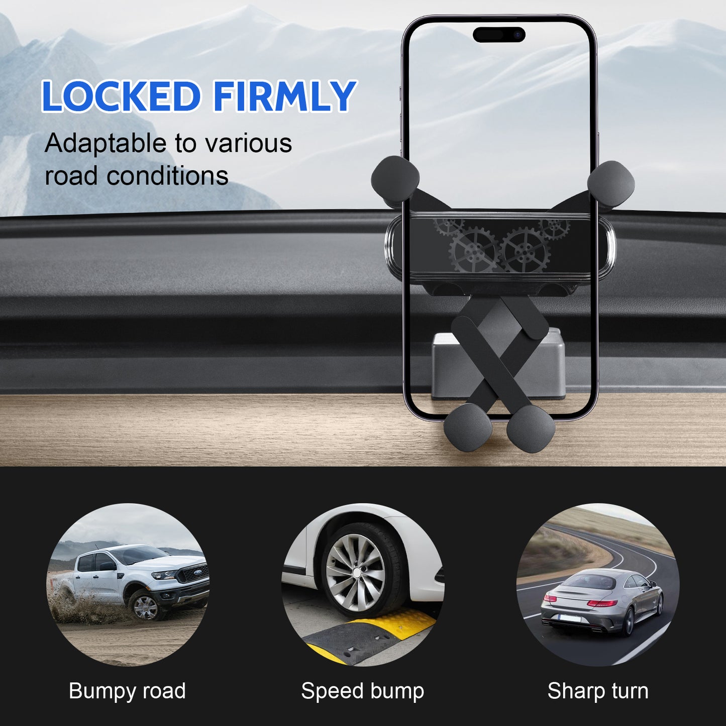 Upgraded Gravity Phone Mount for 2017-2023 Tesla Model 3 Y Accessories