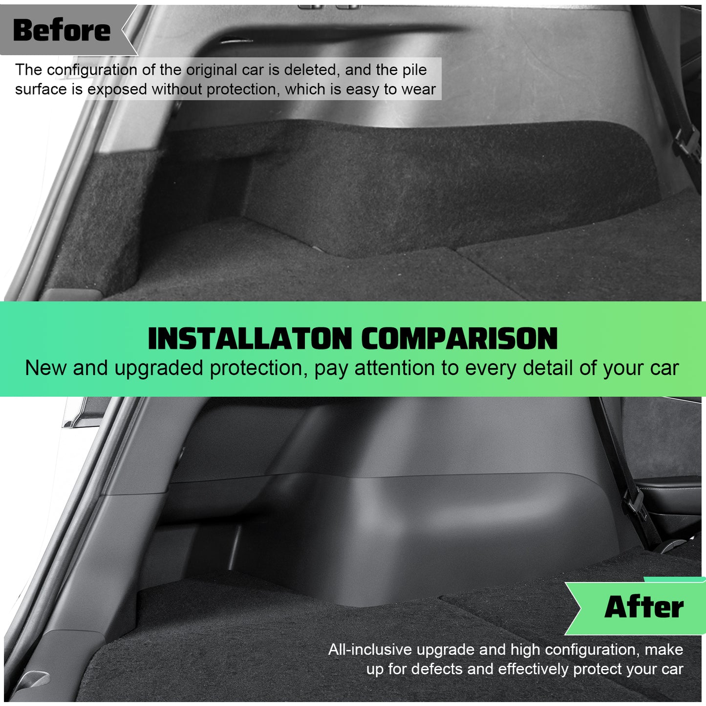 Trunk Side Guards for Tesla Model Y 2021-2025 Accessories