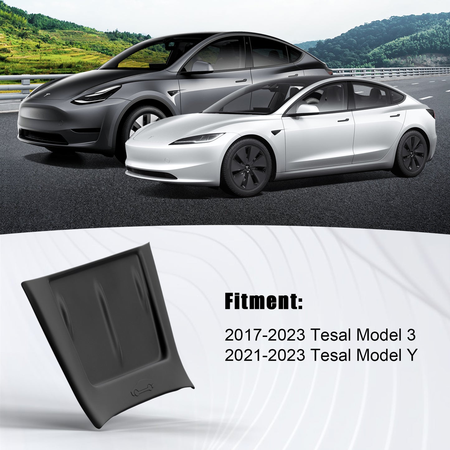 Upgrade Center Console Wireless Charger Silicone Mat for 2017-2023 Tesla Model 3 and 2021-2025 Model Y Accessories
