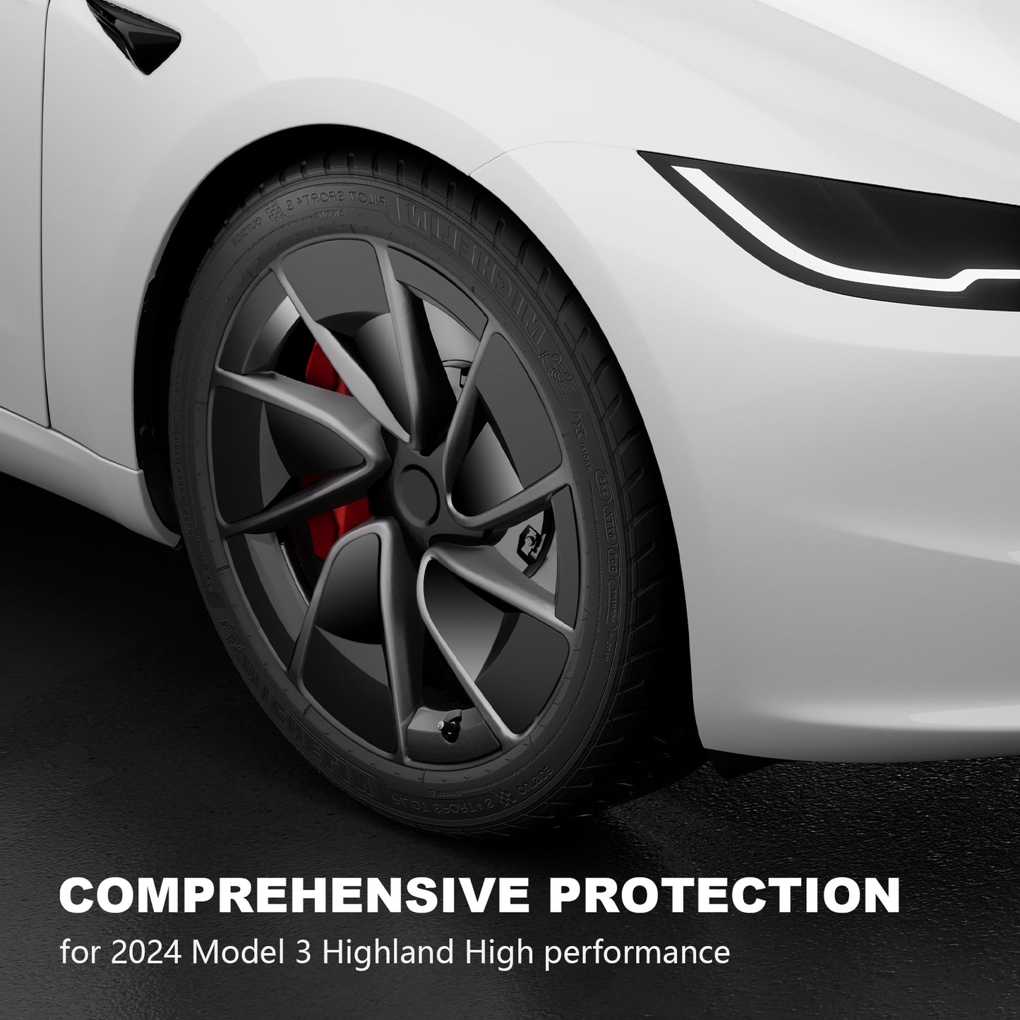 for 2024-2025 New Tesla Model 3 Highland High Performance ABS Wheel Cover Wheel Decoration Hubcaps
