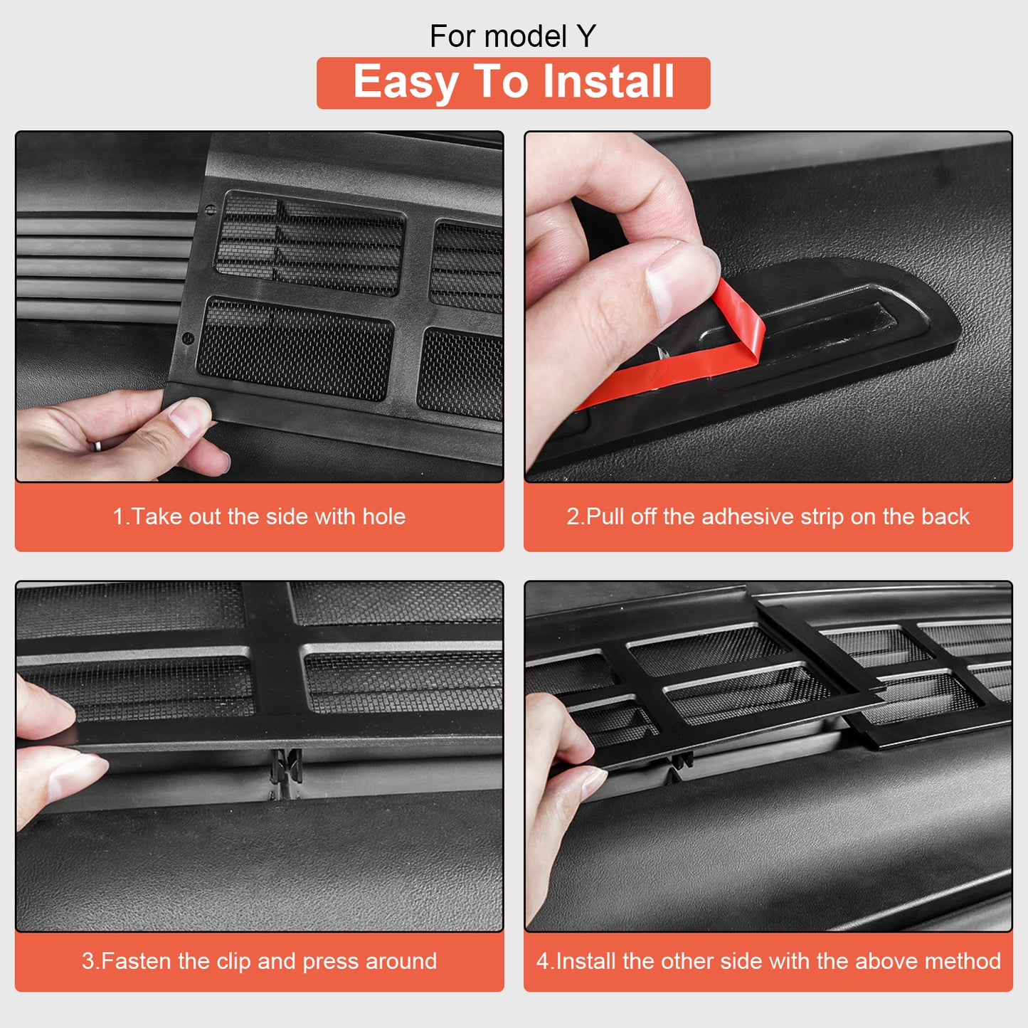Upgrade Mesh Air Intake Grille Compatible with 2021-2025 Tesla Model Y