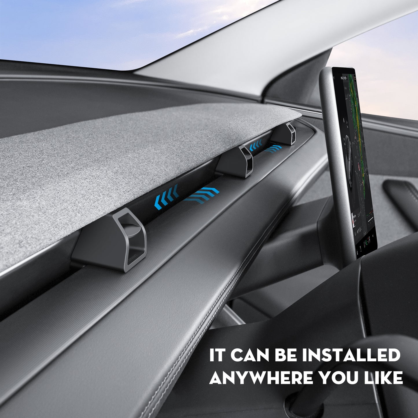 Air Freshener Adapter for Tesla 2025-2026 Model Y Juniper & 2024-2025 Model 3 Highland Accessories(Air Freshener not Included)