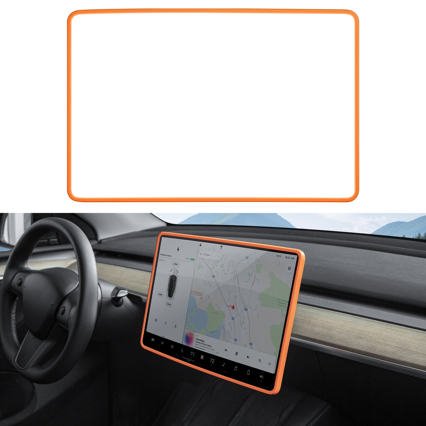 Center Console Screen Protector for 2017-2023 Tesla Model 3 and 2021-2025 Model Y Accessories