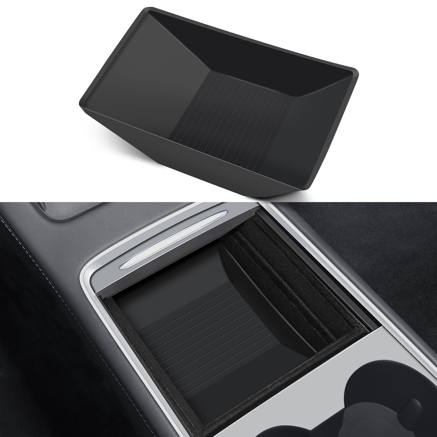 Front Central Console Organizer for 2021-2022 Tesla Model 3/Y Accessories