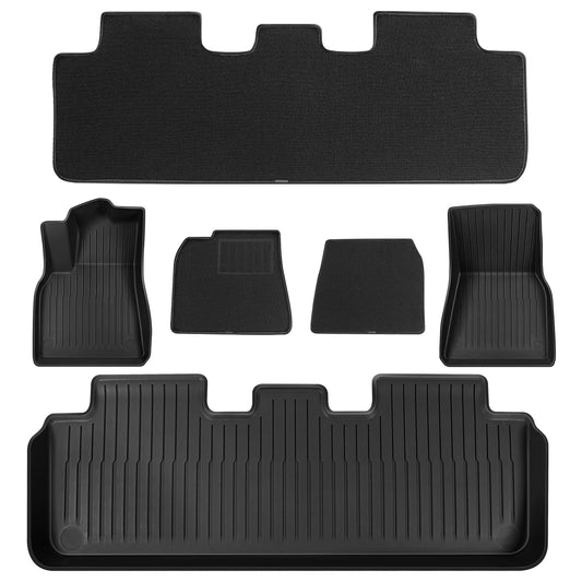6PCS Floor Mats for Tesla Model Y 2021-2025 Accessories