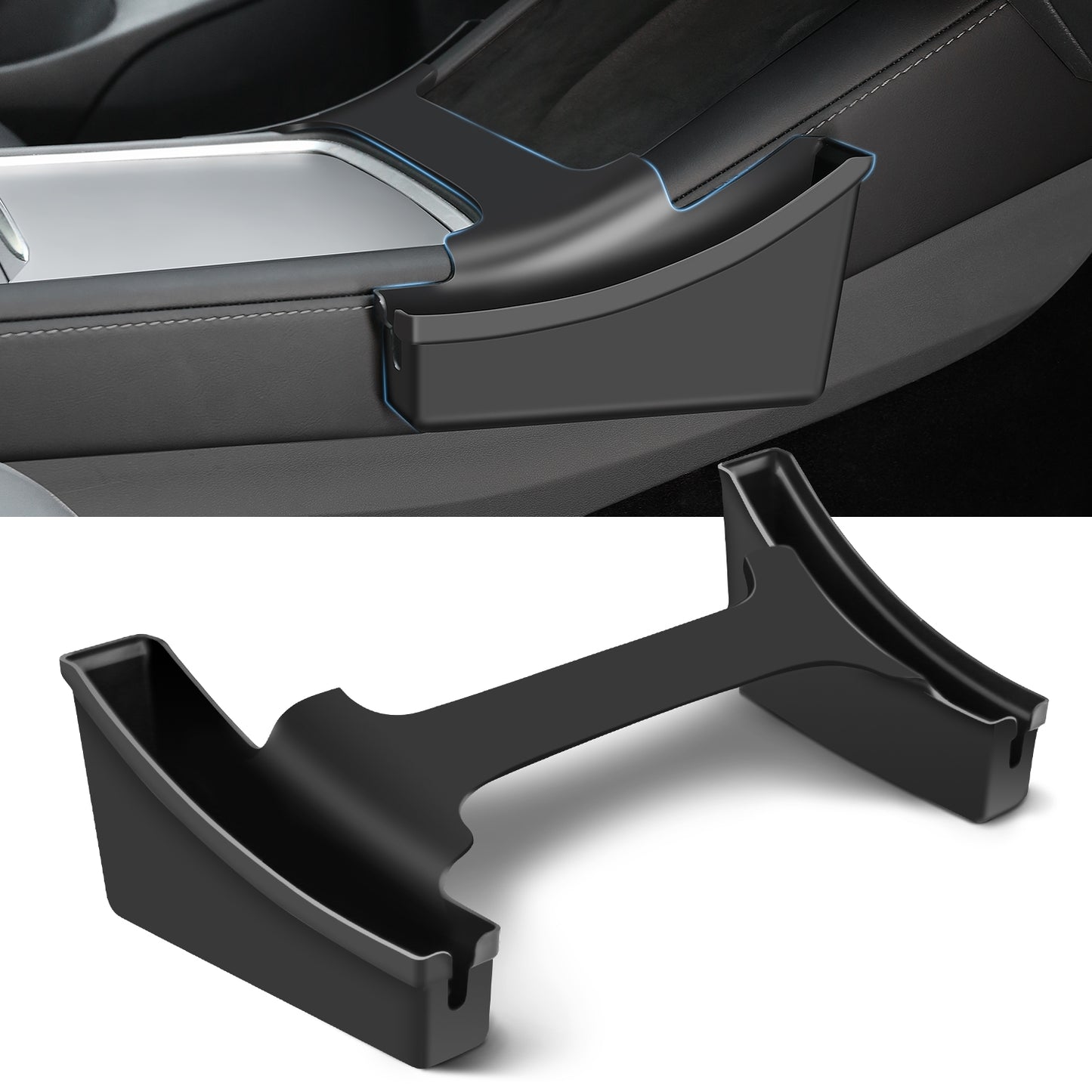 Center Console Side Organizer for 2017-2023 Tesla Model 3 and 2021-2025 Model Y Accessories