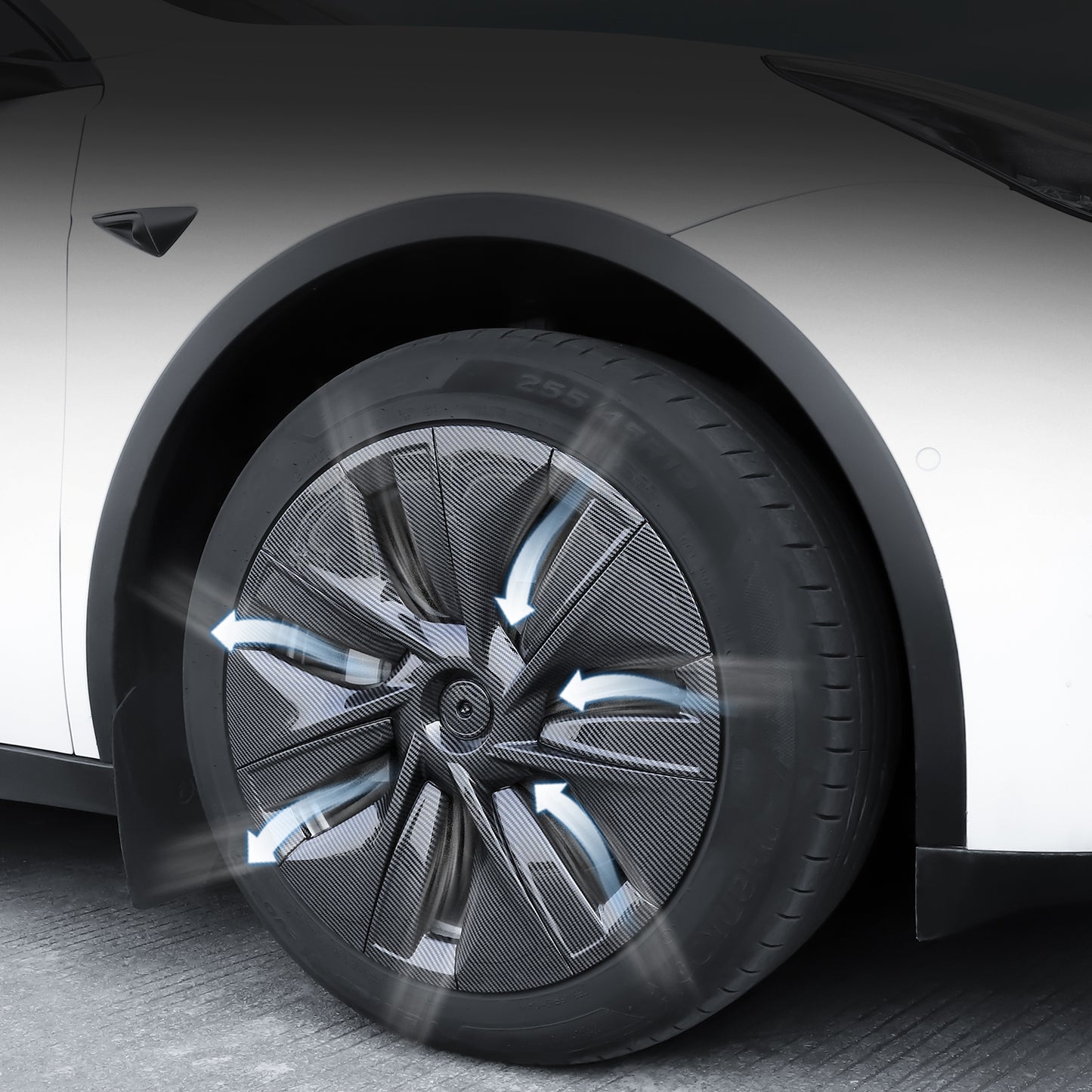 19 Inch Full Edge Hubcaps for Tesla Model Y