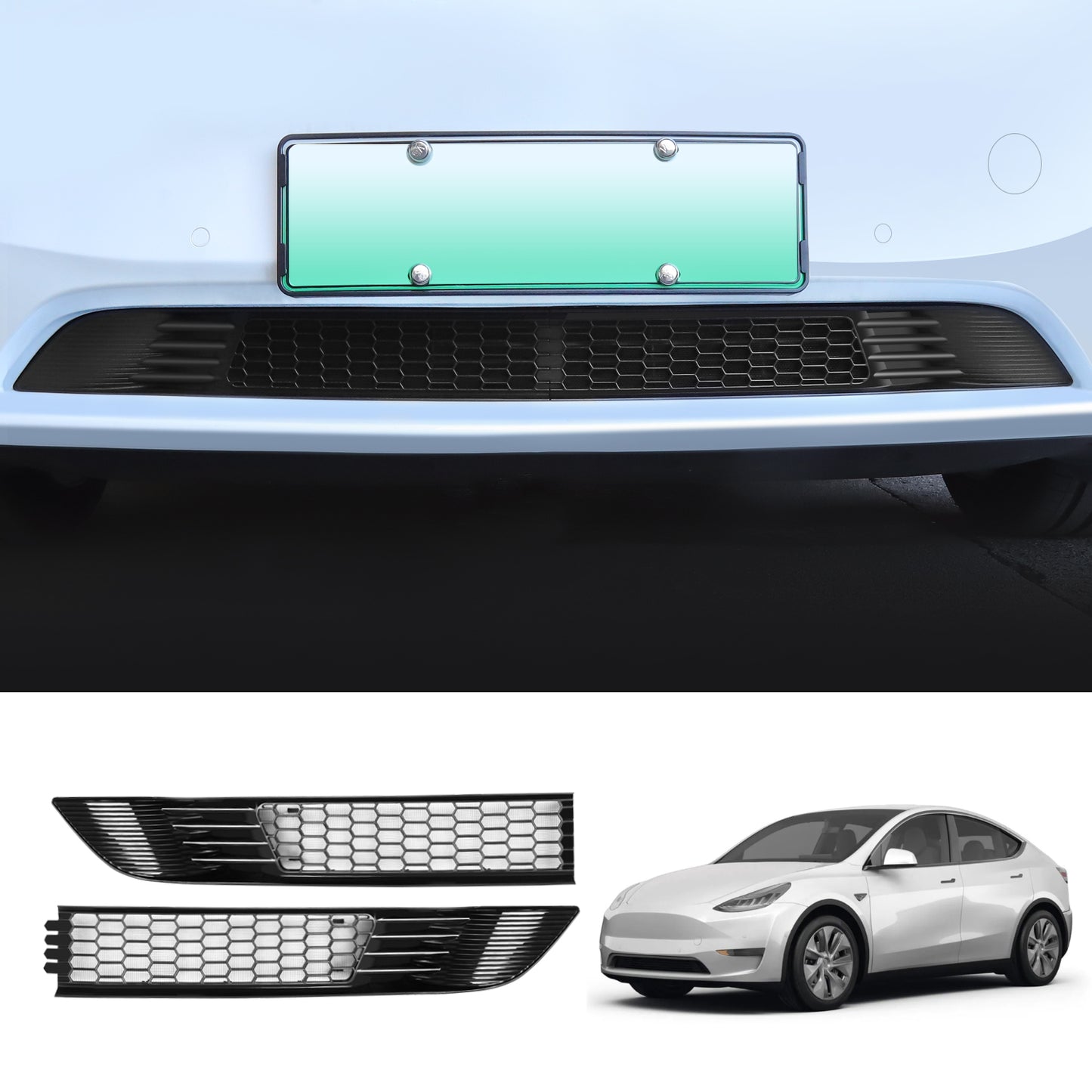 Grille Mesh Inserts for 2021-2025 Tesla Model Y Accessories