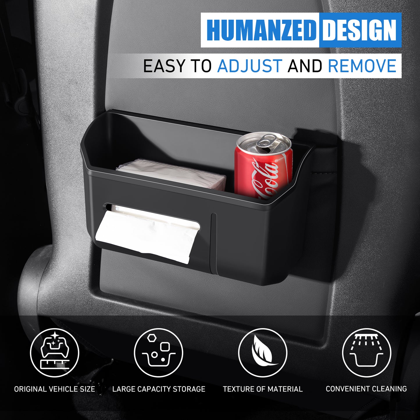 Seat Back Organizer for 2017-2023 Tesla Model 3 and 2021-2025 Model Y Accessories