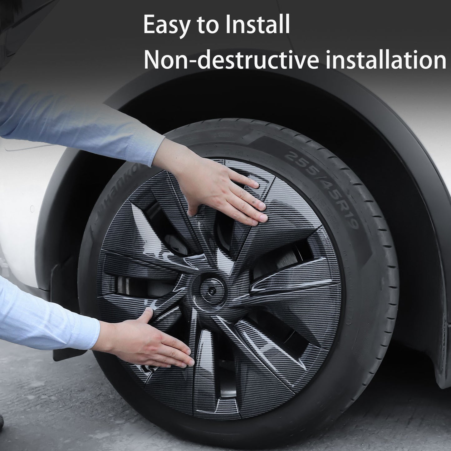 19 Inch Full Edge Hubcaps for Tesla Model Y