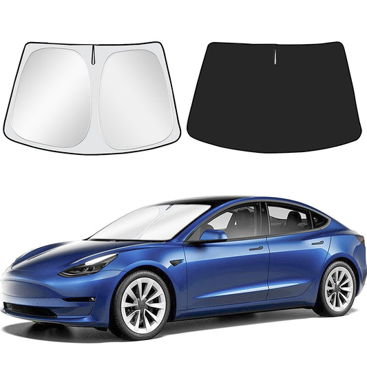 Front Windshield Sunshade for 2021-2025 Tesla Model Y Accessories
