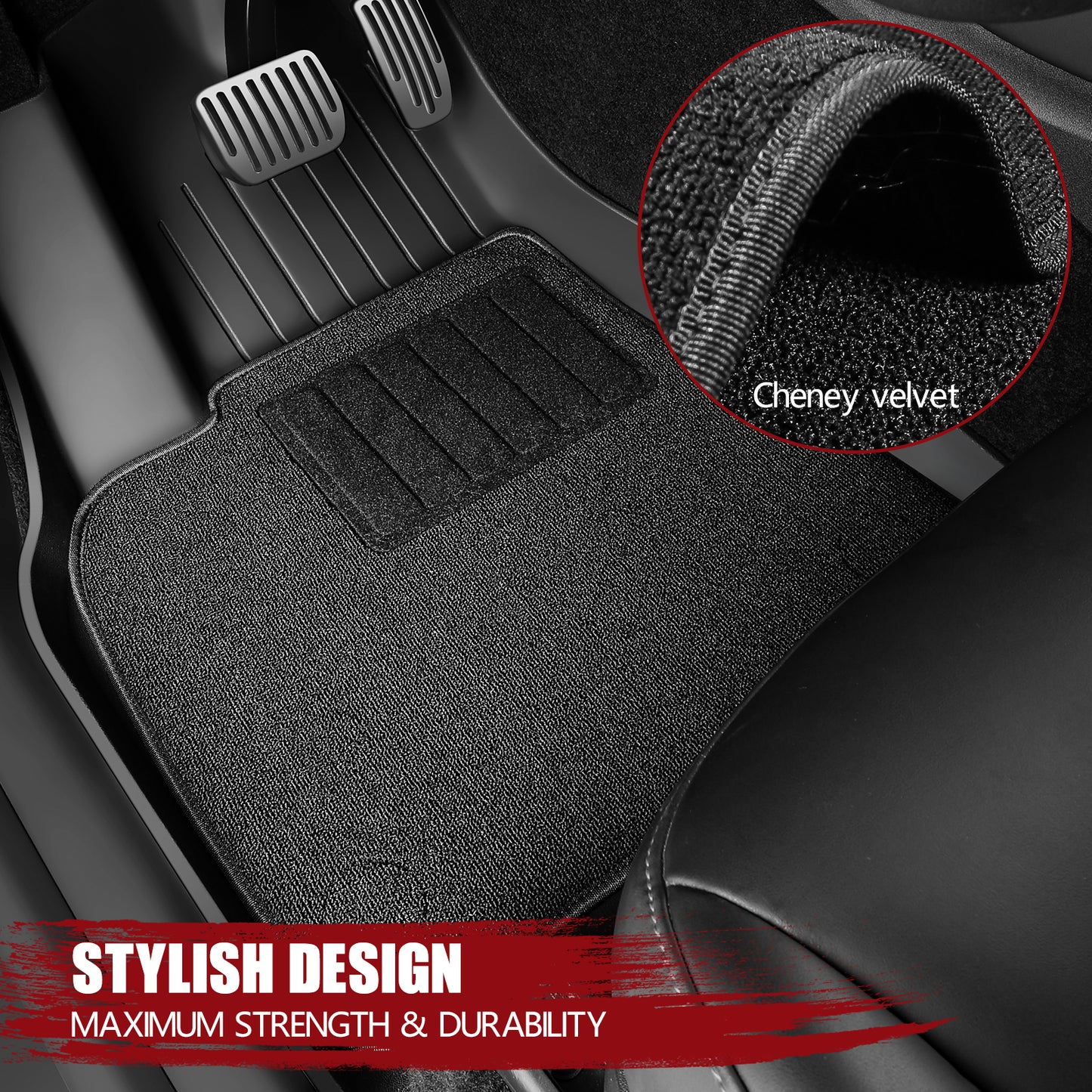 6PCS Floor Mats for Tesla Model Y 2021-2025 Accessories