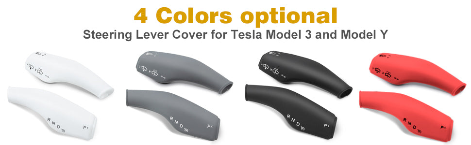 Silicone Steering Lever Cover for 2017-2023 Tesla Model 3 and 2021-2025 Model Y Accessories