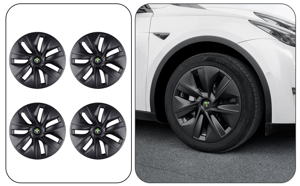 19 Inch Full Edge Hubcaps for Tesla Model Y