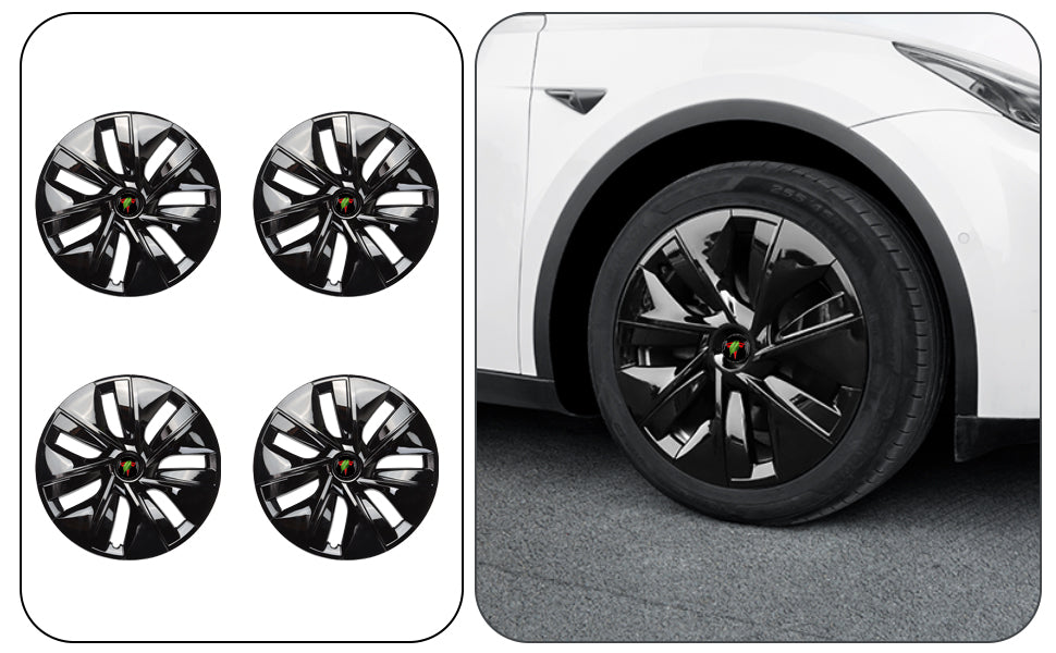 19 Inch Full Edge Hubcaps for Tesla Model Y