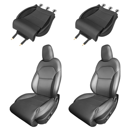 Car Seat Covers for New 2025-2026 Tesla Model Y Juniper Accessories Full Coverage Waterproof Breathable Comfortable Leather