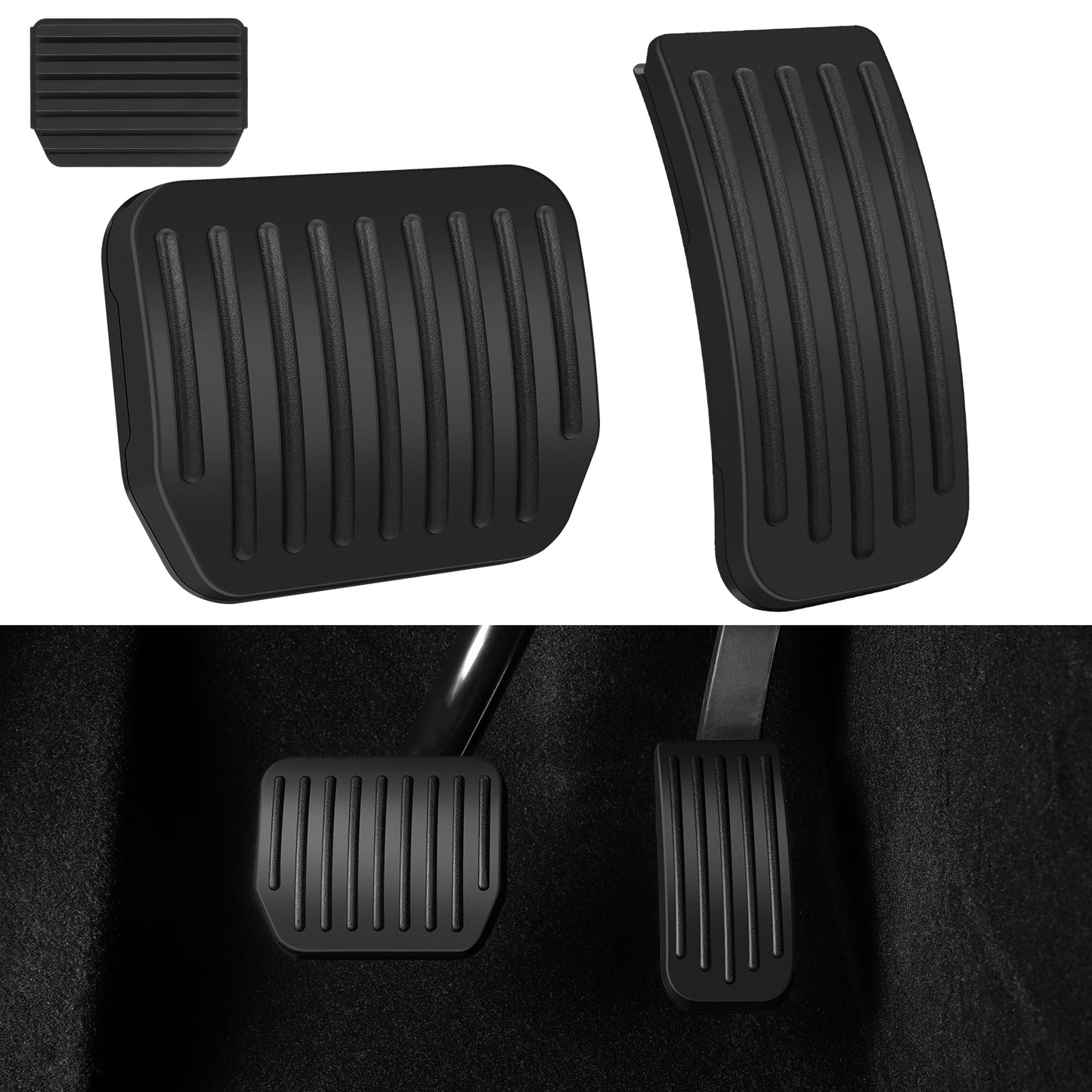 2PCS Foot Pedals Pads for  2019-2023 Tesla Model 3 Model Y Accessories