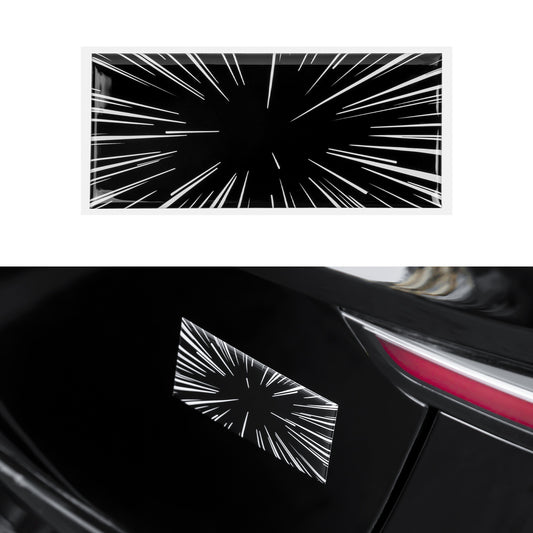 Plaid Emblem 3D Badge Sticker Compatible with Tesla Model 3 Y X S Cybertruck Semi Roadster Performance Stickers Accessories