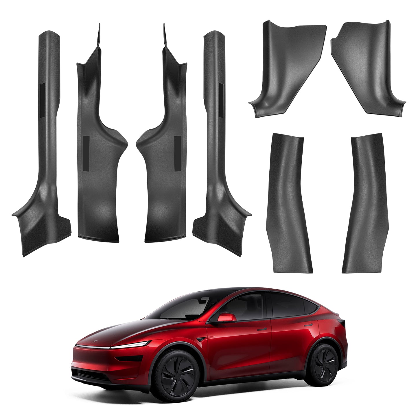 8PCS Door Sill Protector Door Sill Guards Door Entry Guard Anti-Kick Full Protect Door Entry Cover 2025-2026 Model Y Juniper Interior Accessories