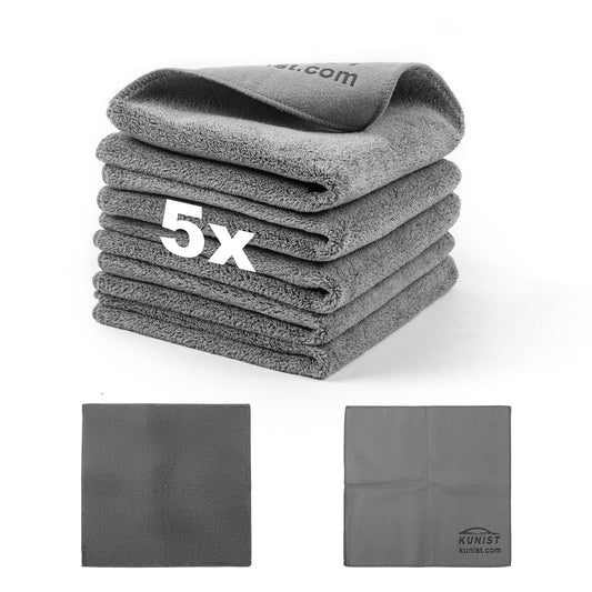 5PCS Towels for Cars  500 GSM polishing Cleaning Home, car and Motorbike (12 x 12 Inches)