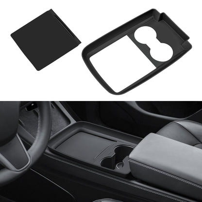 Center Console Wrap Cover Organizer Tray Compatible with Tesla 2021-2024 Model Y Interior Accessories