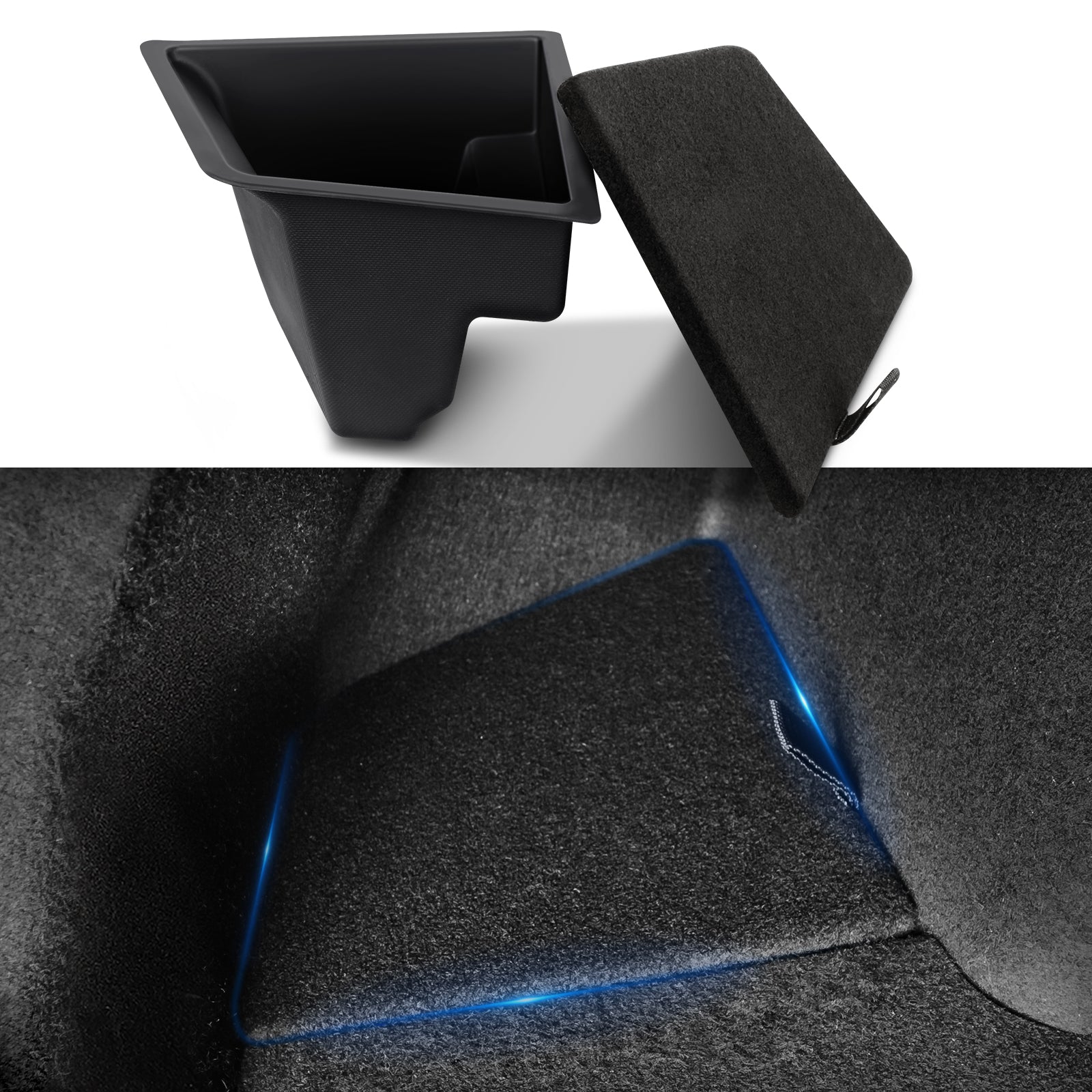 2PCS Rear Trunk Organizer for 2017-2023 Tesla Model 3 Accessories – KUNIST