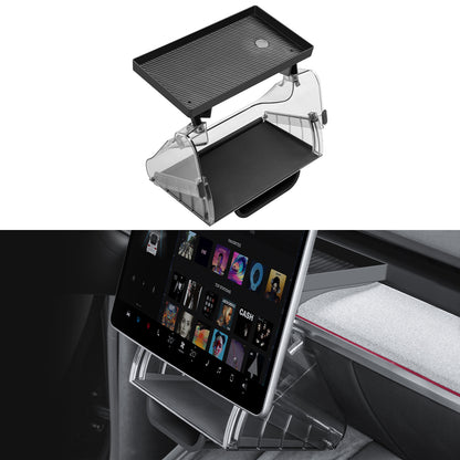 Upgrade Magnetic Under Screen Storage Box for 2021-2024 Tesla Model Y Accessories