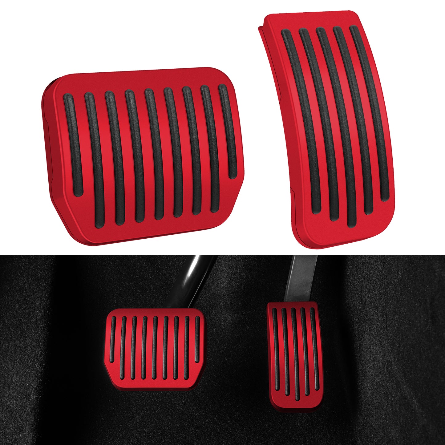 2PCS Foot Pedals Pads for  2019-2023 Tesla Model 3 Model Y Accessories