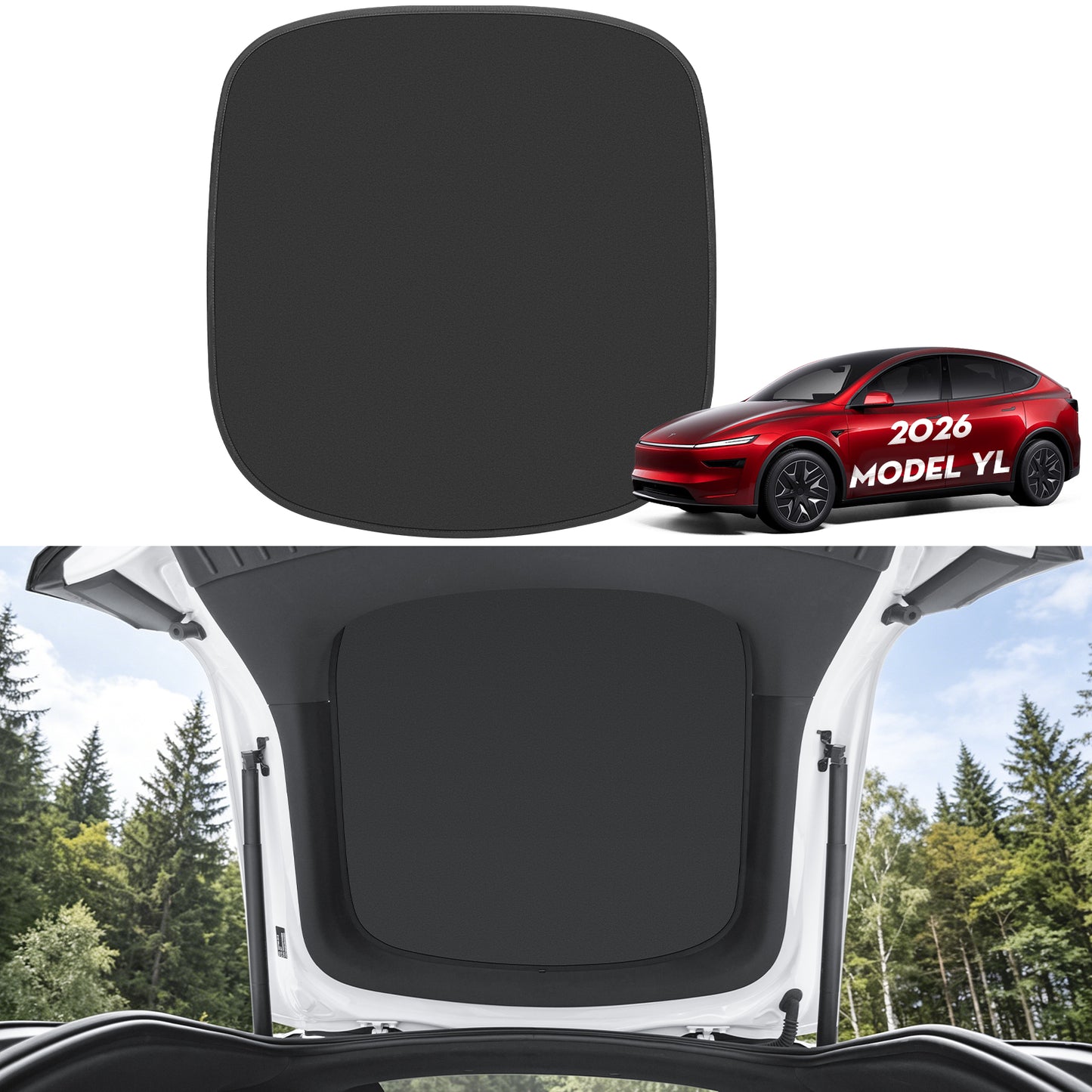 Rear Windshield Sunshade for Tesla Model YL 2026 Accessories