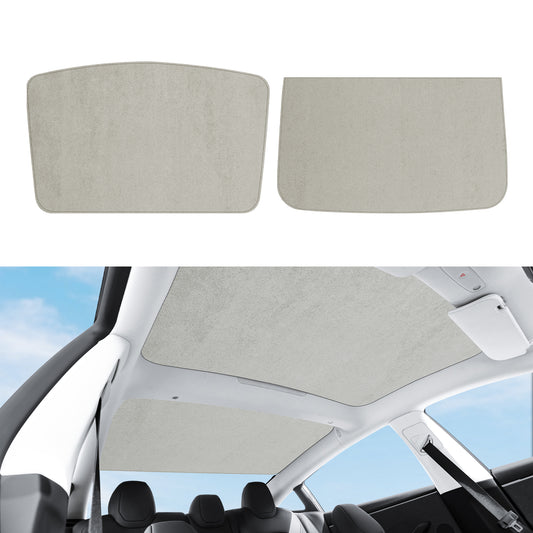 Upgrade Suede Roof Sun Shade for 2024 Tesla Model 3 Highland Accessories