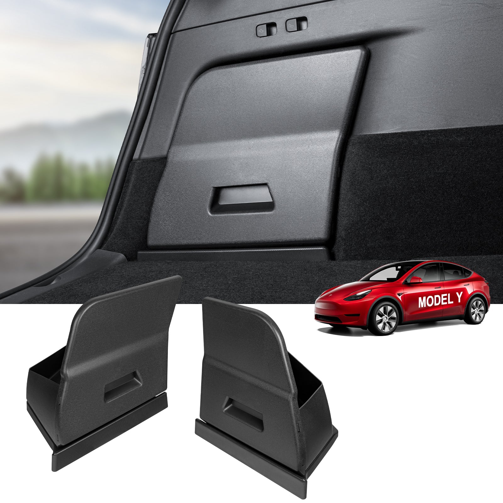 Tesla Rear Window Storage Rear Trunk Side Storage Box for Tesla Model Y Accessories – KUNIST