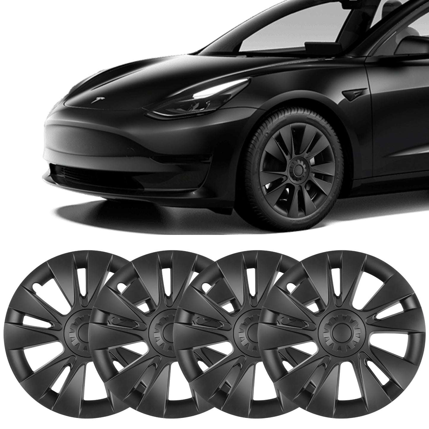 18 Inch Full Edge Hubcaps for Tesla Model 3 2017-2023