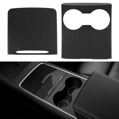 Carbon Fiber Console Cover for Tesla Model 3 Y Accessories