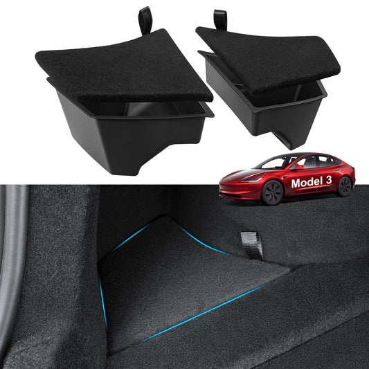 2PCS Rear Trunk Organizer for 2024 New Model 3 Highland Accessories