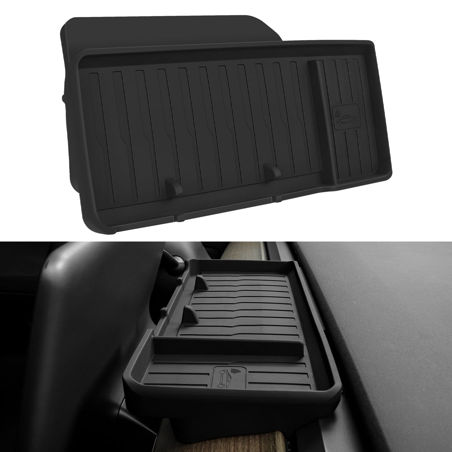 Behind Screen Storage Box for Tesla Model 3 Y Accessories 2017-2023