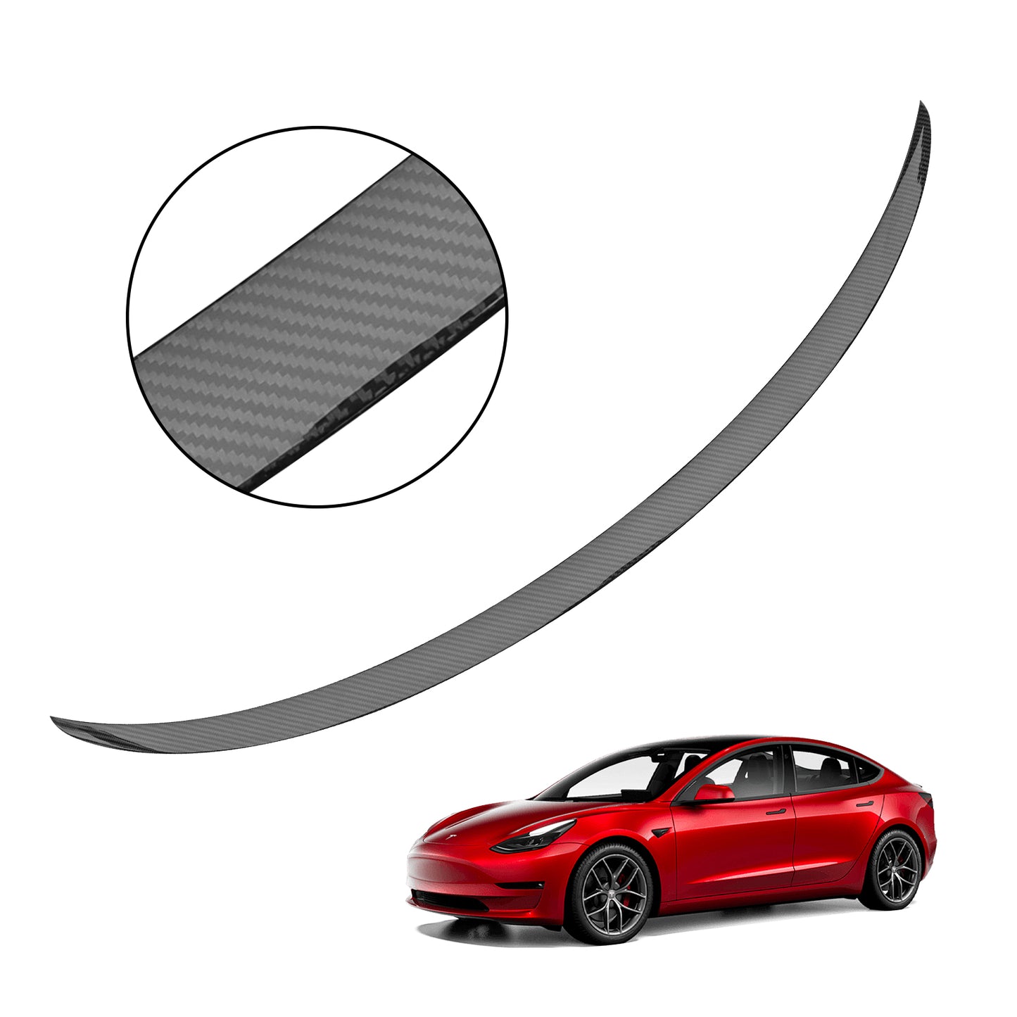 Newest Spoiler Sporty Rear Wing for Tesla Model 3 Accessories 2023-2017